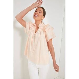 Hunter bell size small pale peach blush Millie top size large new